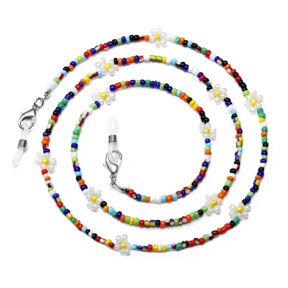 7472 Mask Chain Daisy Glasses Chain Flower Mask Lanyard Face Mask Holder